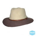 Chapeau Traveller Paris Manish Style beige & Marron  - Rigon Headwear