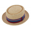 PorkPie Hat / Canoe Sumac Natural Straw Sumac - Bars