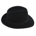 Chapeau fedora feutre laine noir