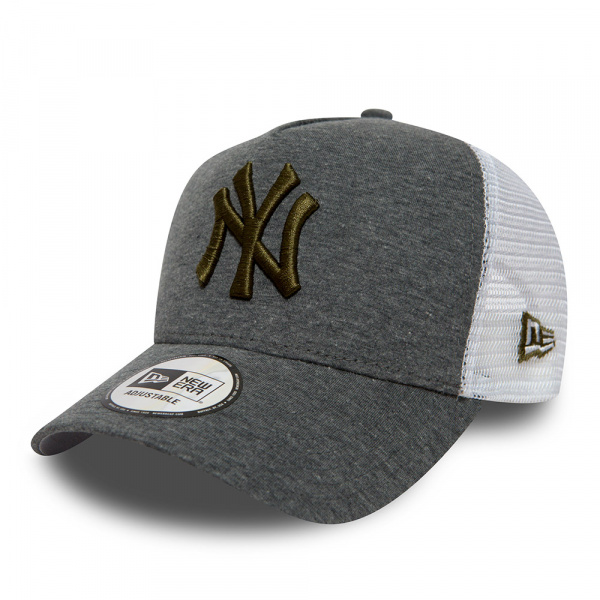 New Era 39Thirty Stretch Cap Jersey New York Yankees Gris - Casquette Officielle MLB
