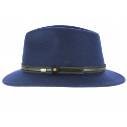 Hamilton Traveller Hat Blue Wool Felt - Crambes