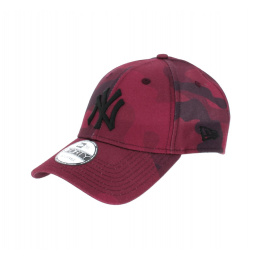 Casquette Camo Motif Militaire Bordeaux- New Era 