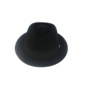 Chapeau Trilby Romans Feutre Laine Noir- Traclet 