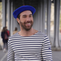 Beret the French royal blue beret