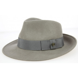 Chapeau fedora gris