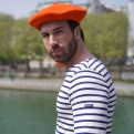 Béret Français - béret Orange 